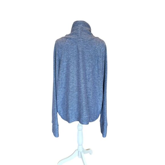OFFLINE by Aerie Snowday Mock Neck Sweatshirt Blue Womens Size XXL - Picture 3 of 11